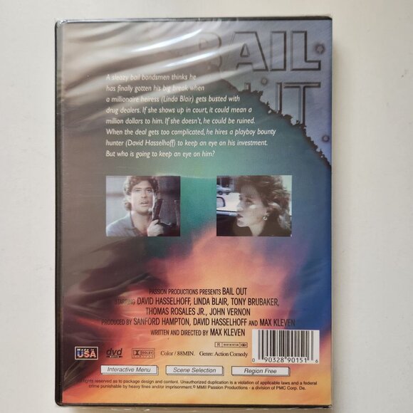 Bail Out DVD David Hasselhoff Linda Blair Action Comedy Region Free - Sealed - Picture 3 of 6